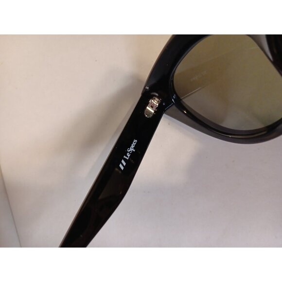 Authentic Le Specs Sunglasses AIR HEART Black Gold Khaki Mono New With Case - Picture 4 of 13